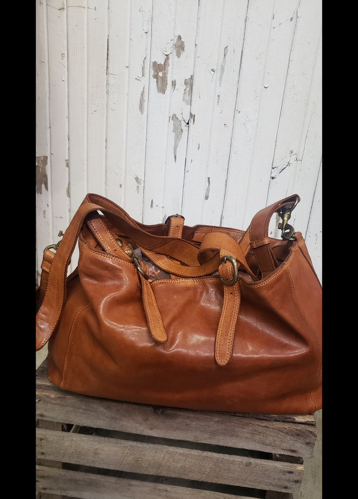 BUTTER SOFT TAN LEATHER BAG