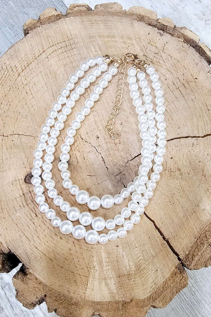 PEARL LAYERED ANKLE BRACELET