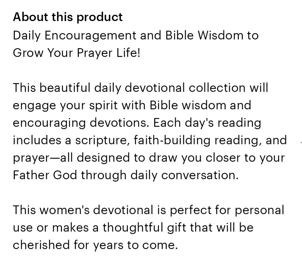 DAILY DEVOTIONS FOR A WOMAN OF PRAYER