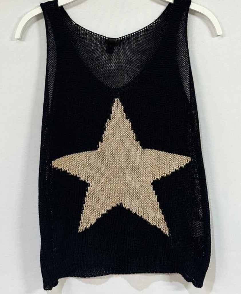 KNIT TANK WITH STAR