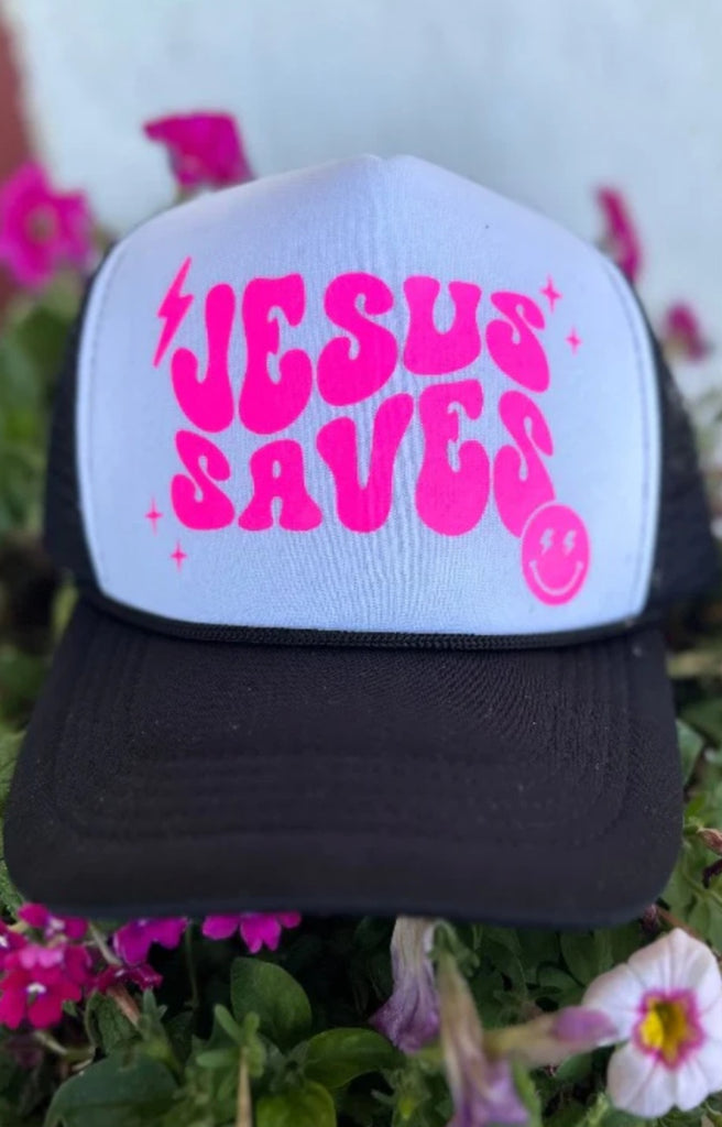 JESUS SAVES TRUCKER HAT