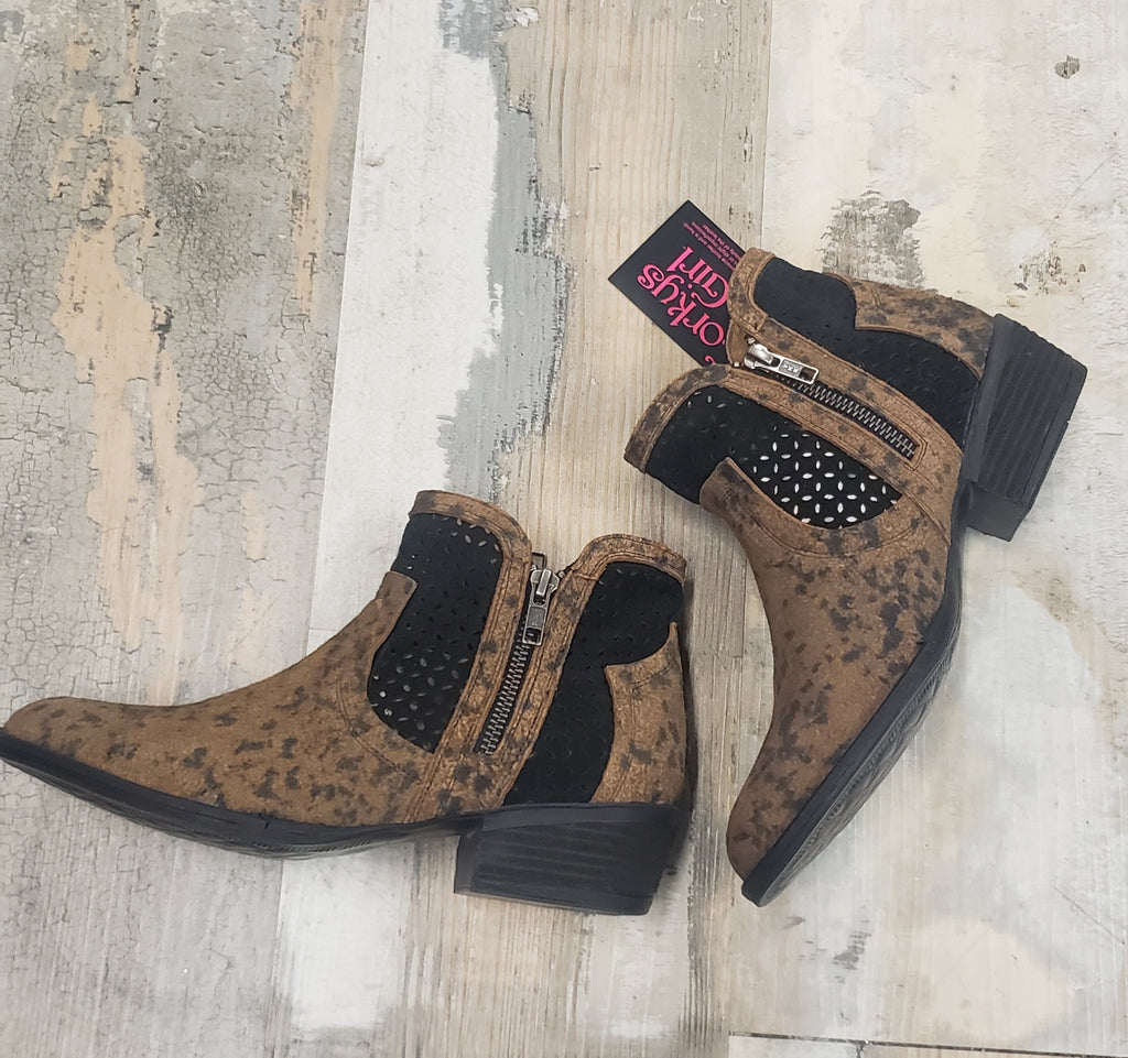 LEOPARD LEATHER BOOTIE