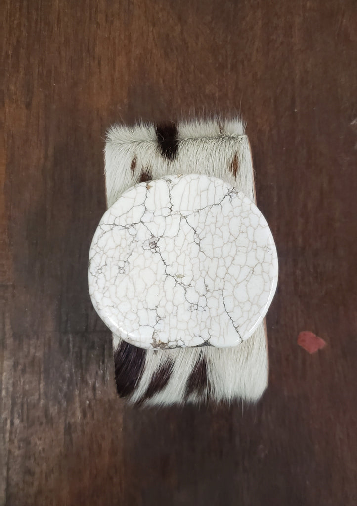 COWHIDE LEATHER CUFF