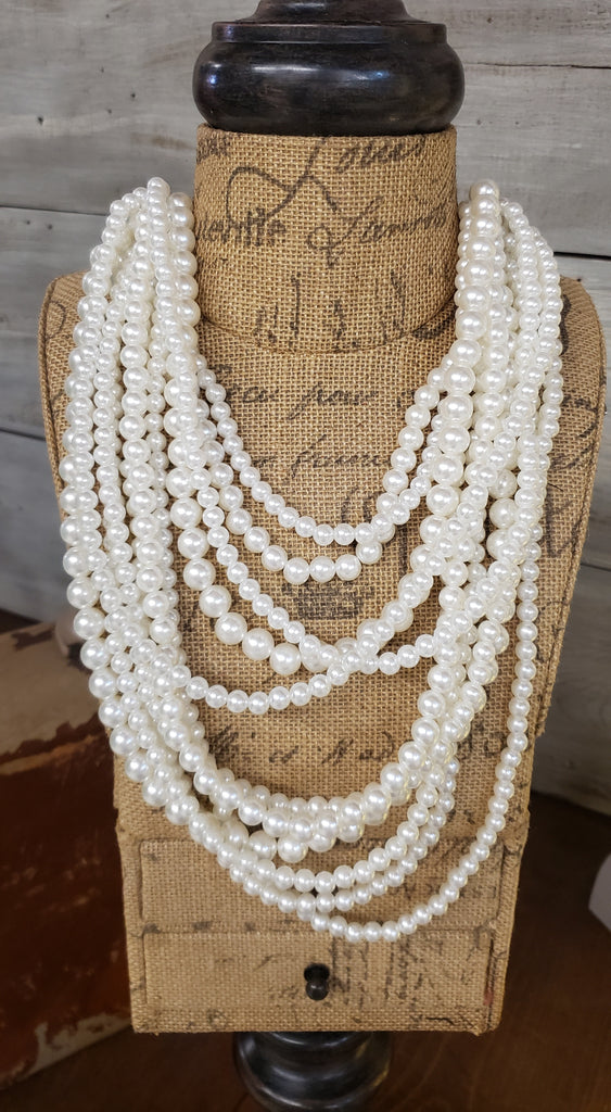 LAYERED PEARL NECKLACE