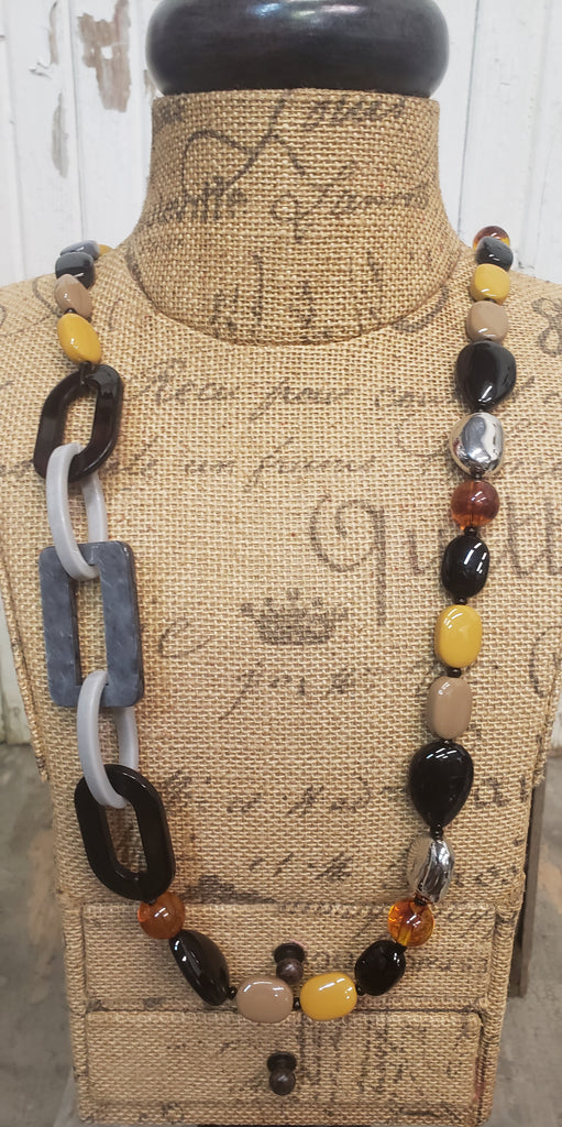 ALL THE FALL VIBES NECKLACE & EARRING SET