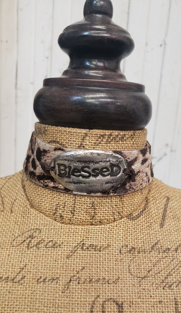 SOFT LEATHER BLESSED CHOKER