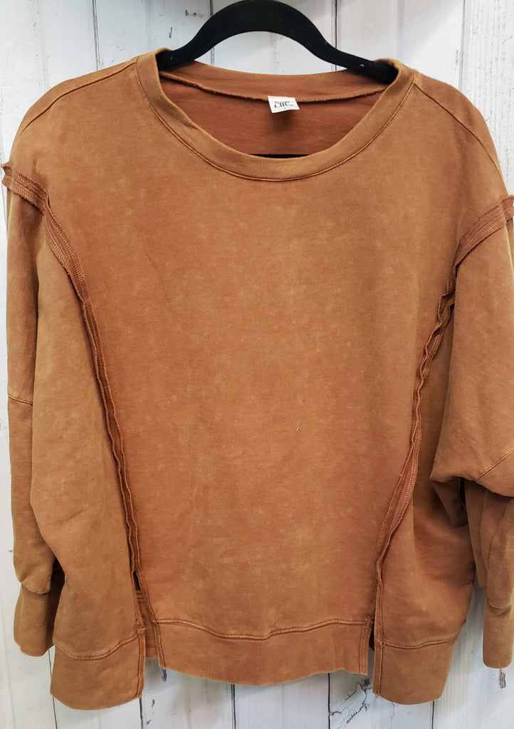 CAMEL OVERSIZE FRENCH TERRY