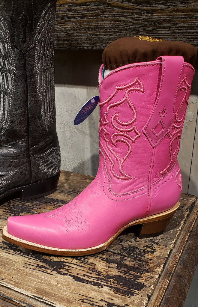PINK CORRAL LEATHER BOOT