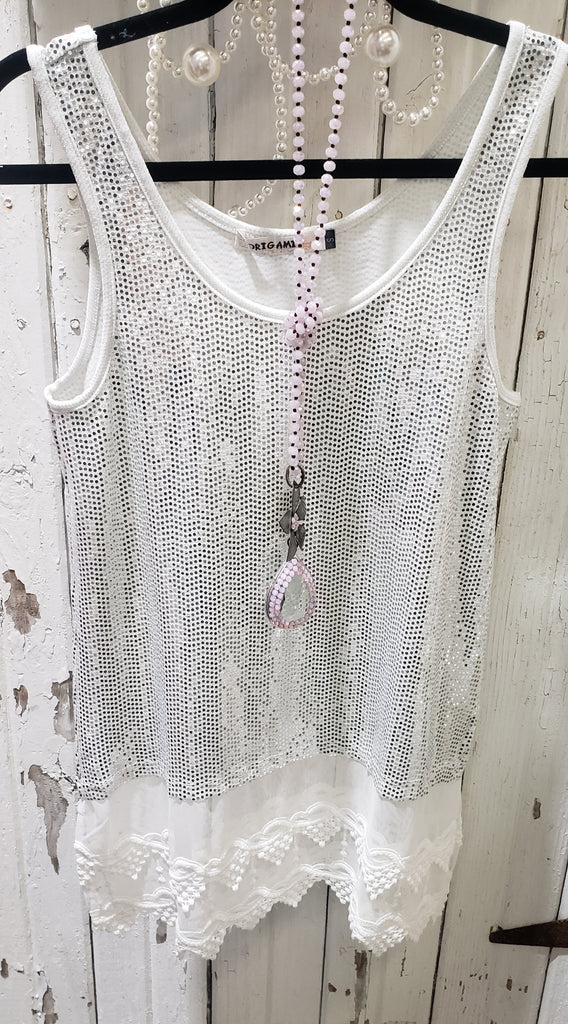 ORIGAMI WHITE BLING EXT TOP