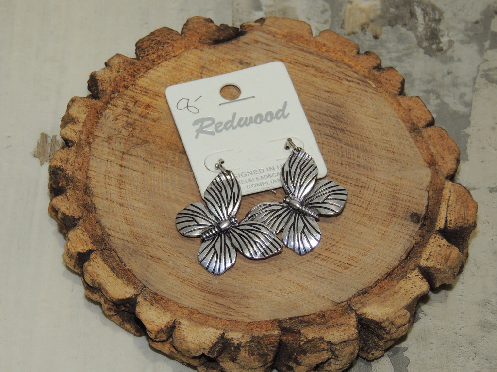 Redwood Butterfly Earrings