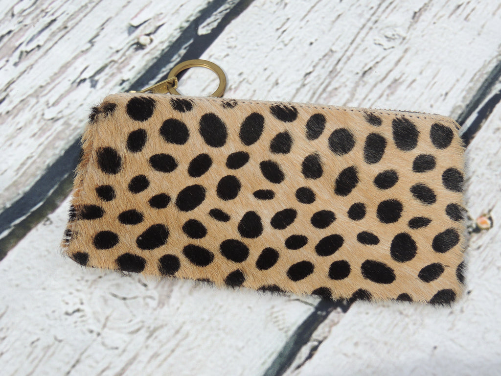 Leather Leopard Coin Purse