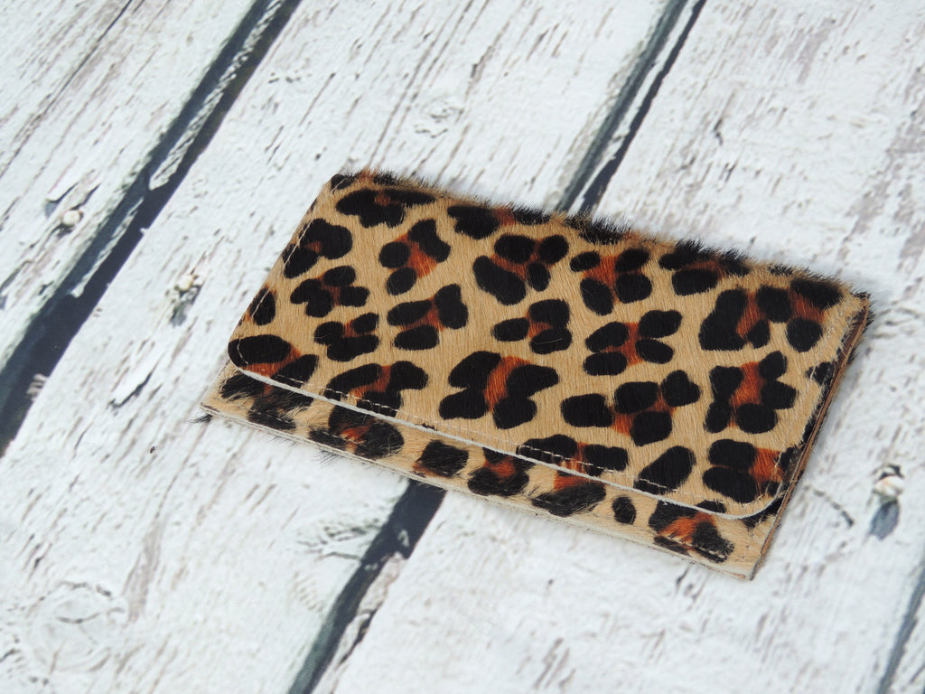 Leather Leopard Wallet